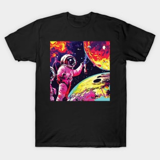 Galactic Dreams: Men in Space T-Shirt